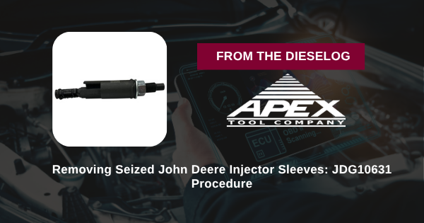 Removing Seized John Deere Injector Sleeves: JDG10631 Procedure